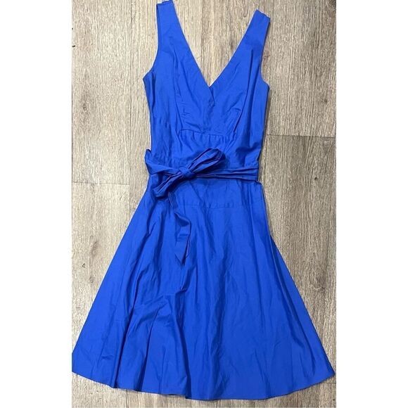 Madison Leigh Vibrant Blue A Line Dress Belt 4 - Picture 1 of 5